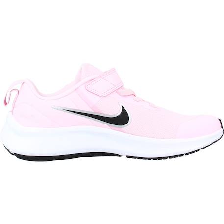 Baskets enfant fille en textile Noir+Rose vif 7 - vertbaudet enfant 