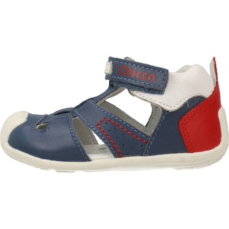 Sandale bébé cuir Bleu 800 2 - vertbaudet enfant 