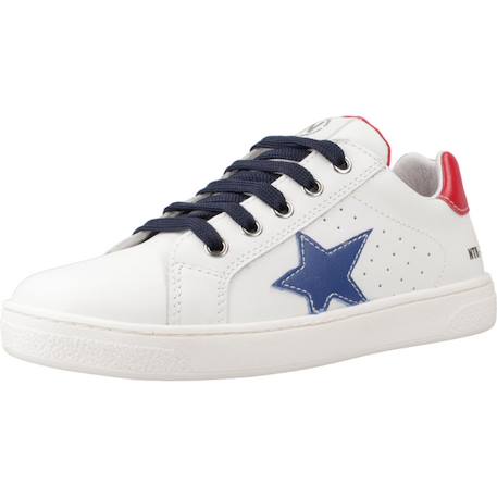 Basket enfant cuir pinn zip Blanc 4 - vertbaudet enfant 