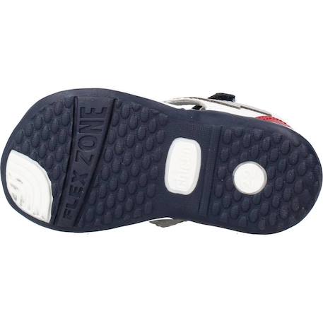 Sandale bébé cuir galileo Blanc 300+Bleu 800 6 - vertbaudet enfant 