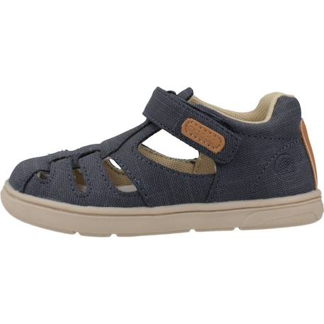 Sandale bébé textile Beige 400+Bleu 800 8 - vertbaudet enfant 