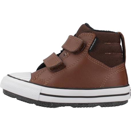 Baskets bébé garçon en cuir Marron 2 - vertbaudet enfant 
