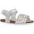 Sandale bébé synthétique fleurette Argent 020+Blanc 300 5 - vertbaudet enfant 