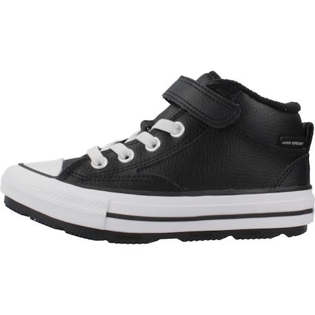 Baskets enfant garçon en cuir Noir 2 - vertbaudet enfant 