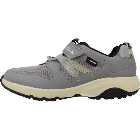Basket enfant cuir cuir rock trek k Gris grey 2 - vertbaudet enfant 