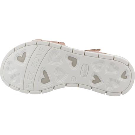 Sandale enfant synthétique 1122163c Beige 400+Rose 100 12 - vertbaudet enfant 