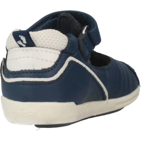 Sandale bébé cuir g6 Blanc 300+Bleu 800 9 - vertbaudet enfant 