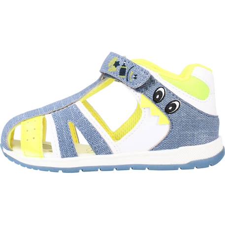 Sandale bébé textile garden Bleu 860+Vert 800 2 - vertbaudet enfant 