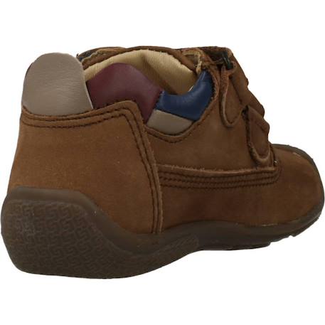 Derby bébé cuir geremy Bleu 800+Marron 440 9 - vertbaudet enfant 