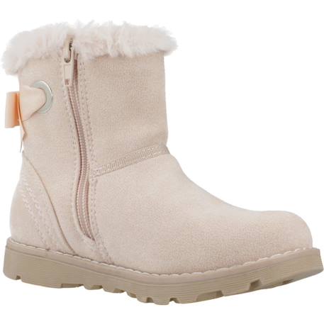 Botte bébé cuir Gris+Rose 11 - vertbaudet enfant 