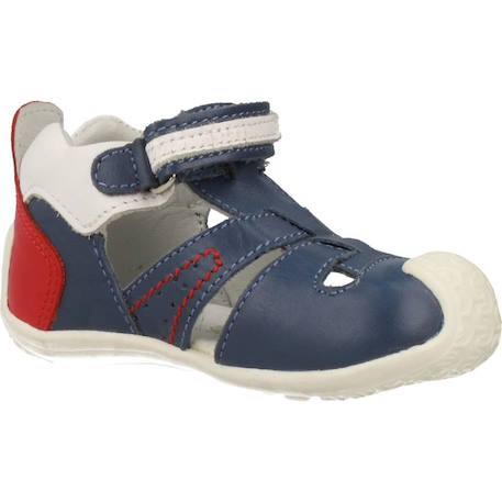 Sandale bébé cuir Bleu 800 5 - vertbaudet enfant 
