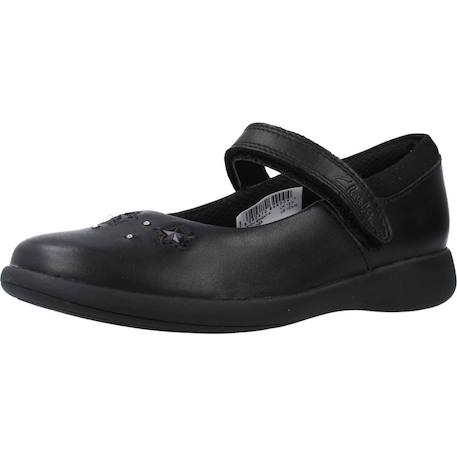 Derby enfant cuir cuir etch bright k Noir black 4 - vertbaudet enfant 