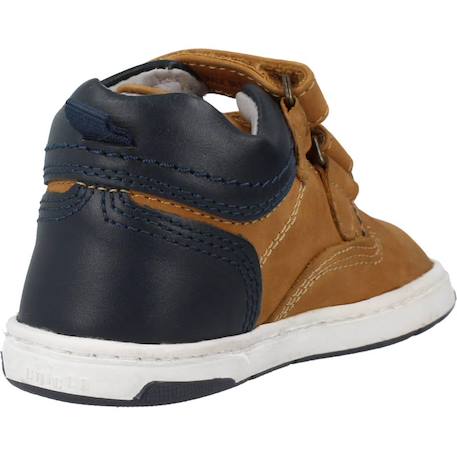 Botte bébé cuir Bleu 800+Marron 260 9 - vertbaudet enfant 