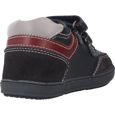 Botte bébé cuir garbo Bleu 800+Bordeaux 750 3 - vertbaudet enfant 