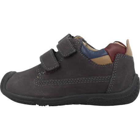 Derby bébé cuir geremy Bleu 800+Marron 440 2 - vertbaudet enfant 
