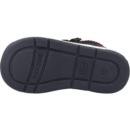 Botte bébé cuir Bleu 800+Marron 260 6 - vertbaudet enfant 
