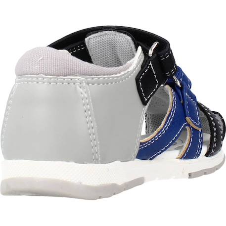 Sandale bébé textile gabriel Bleu 800+Noir 040 9 - vertbaudet enfant 
