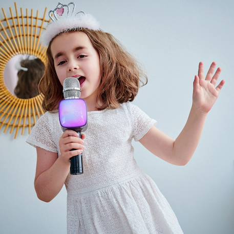 Micro karaoké avec effets lumineux Blanc+Bleu / Noir+Bleu / Rose 7 - vertbaudet enfant 