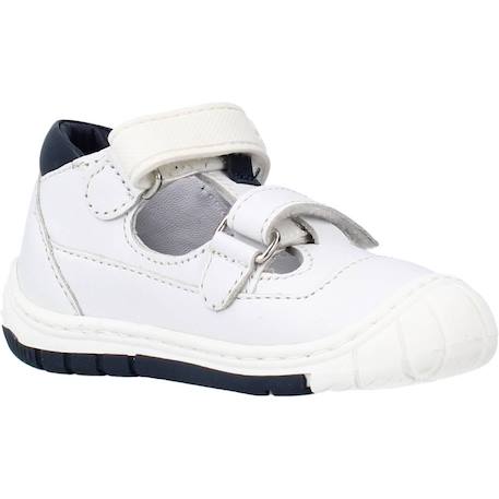 Sandale bébé cuir dario Blanc 300 5 - vertbaudet enfant 
