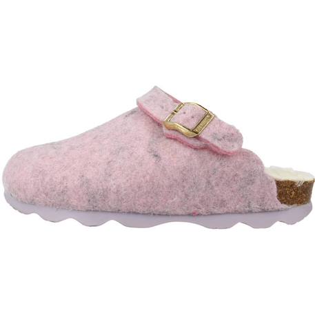 Chausson enfant textile s leya Rose mauve 2 - vertbaudet enfant 