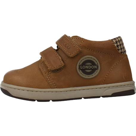 Botte bébé cuir george Bleu 800+Marron 590 8 - vertbaudet enfant 