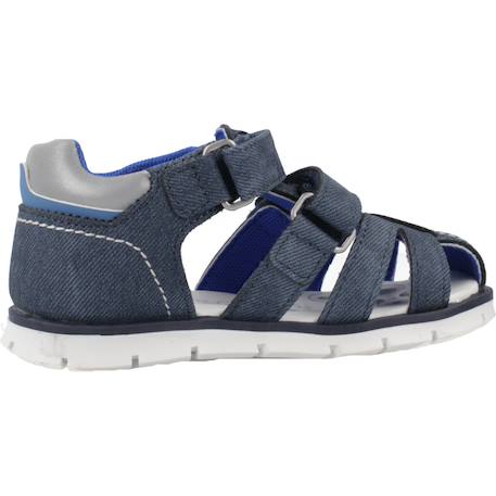 Sandale bébé synthétique fiodor Blanc 300+Bleu 860 7 - vertbaudet enfant 