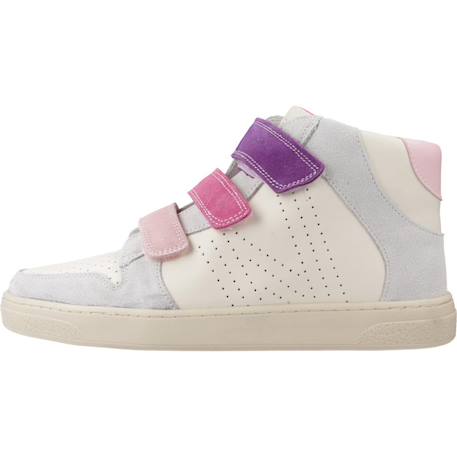 Basket enfant cuir theral high Blanc 2 - vertbaudet enfant 