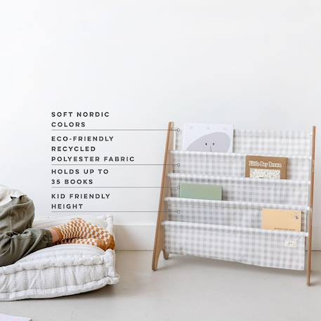 Bibliothèque en tissu Beige Créme+Ecru, blanc 9 - vertbaudet enfant 