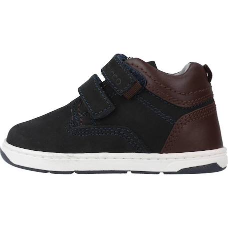 Botte bébé cuir Bleu 800+Marron 260 2 - vertbaudet enfant 