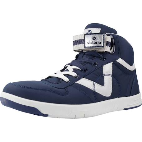 Basket enfant synthétique enfant synthétique nylon Bleu indigo+Bleu marine 10 - vertbaudet enfant 