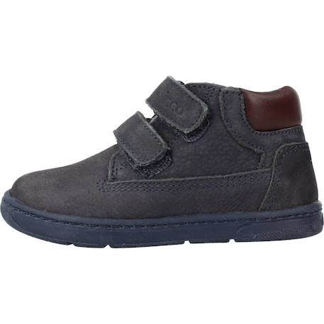 Botte bébé cuir gilberto Bleu 800+Marron 260+Marron 590 2 - vertbaudet enfant 
