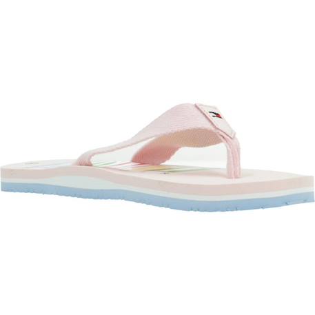 Sandale enfant textile logo flip plop Rose 5 - vertbaudet enfant 