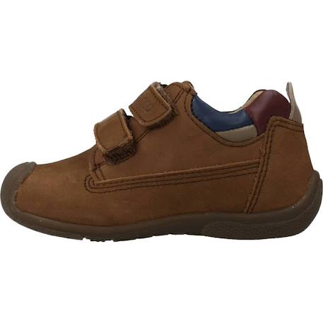 Derby bébé cuir geremy Bleu 800+Marron 440 8 - vertbaudet enfant 