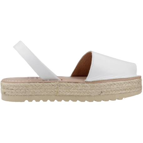 Sandale enfant cuir s irene Beige+Blanc+Vert jade 7 - vertbaudet enfant 