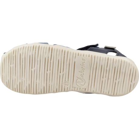 Sandale enfant cuir squisti de g Bleu 6 - vertbaudet enfant 
