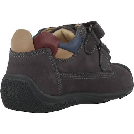 Derby bébé cuir geremy Bleu 800+Marron 440 3 - vertbaudet enfant 