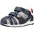 Sandale bébé synthétique Blanc+Bleu marine 10 - vertbaudet enfant 