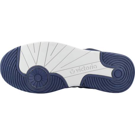 Basket enfant synthétique enfant synthétique nylon Bleu indigo+Bleu marine 12 - vertbaudet enfant 