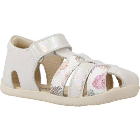 Sandale bébé cuir squisti de g Blanc 5 - vertbaudet enfant 
