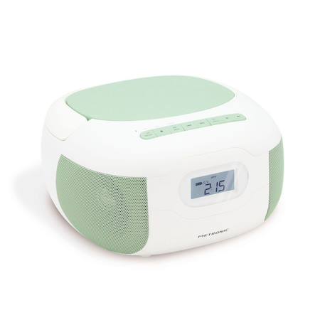 Lecteur cd radio céleste bluetooth, mp3 avec port usb, lecteur carte micro sd Bleu+Rose+Vert 14 - vertbaudet enfant 