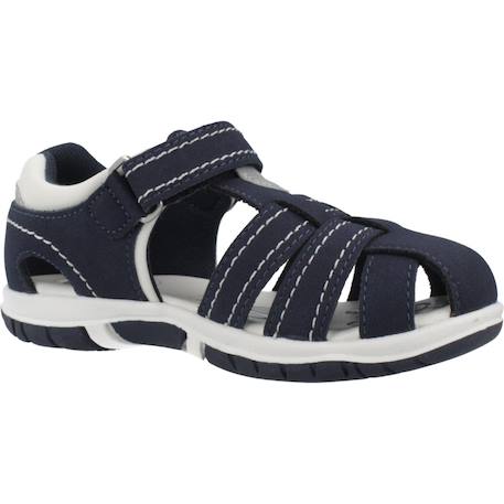 Sandale bébé textile 1122036c Bleu 800+Bleu 860 5 - vertbaudet enfant 