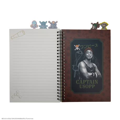 Carnet à onglets pirates du chapeau de paille - one piece Noir 5 - vertbaudet enfant 