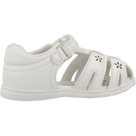 Sandale bébé synthétique giova Blanc 300+Rose 100 1 - vertbaudet enfant 