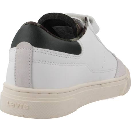 Basket enfant synthétique bryson Blanc et kaki 3 - vertbaudet enfant 
