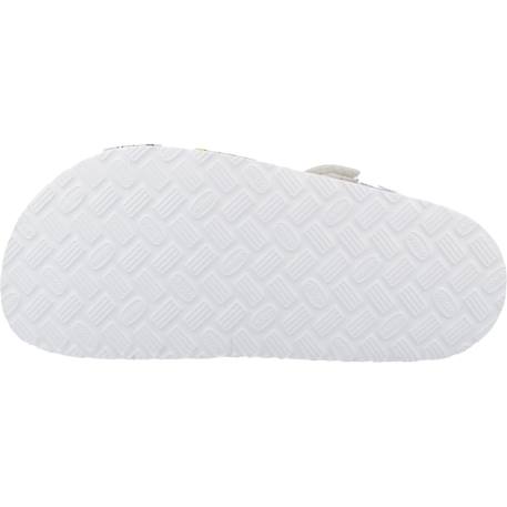 Sandale bébé synthétique fleurette Argent 020+Blanc 300 6 - vertbaudet enfant 