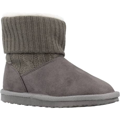 Botte enfant textile charmy Gris+Marron 5 - vertbaudet enfant 