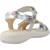 Sandale enfant cuir houdan Argenté 3 - vertbaudet enfant 