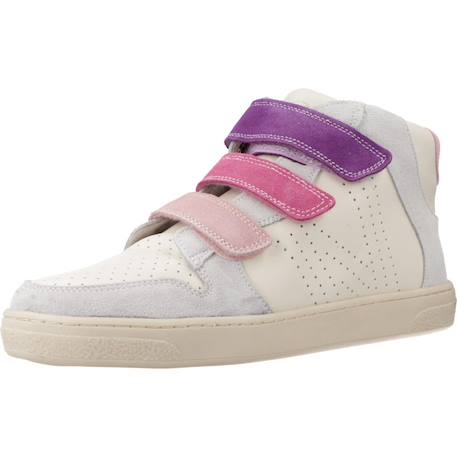 Basket enfant cuir theral high Blanc 4 - vertbaudet enfant 