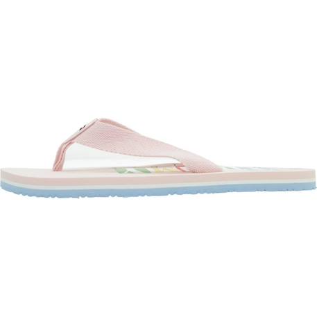 Sandale enfant textile logo flip plop Rose 2 - vertbaudet enfant 