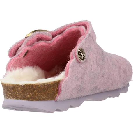 Chausson enfant textile s leya Rose mauve 3 - vertbaudet enfant 